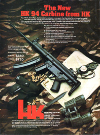 Advertisement for Heckler & Koch carbine
